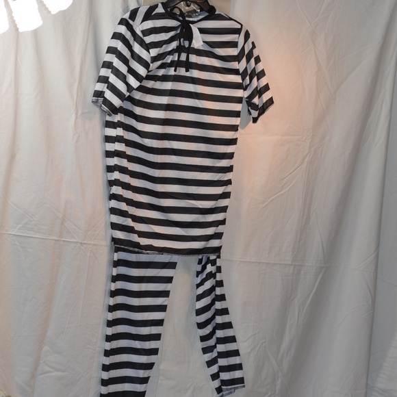 Halloween Prisoner Costume Adult One Size NWT - Picture 3 of 5